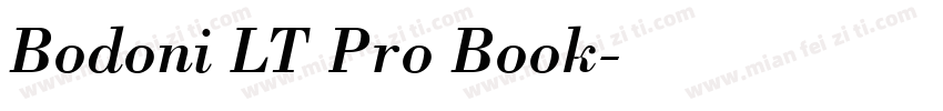 Bodoni LT Pro Book字体转换